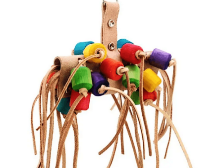 Keddoc vogelspeelgoed Leather string Multi-color Hot on Sale