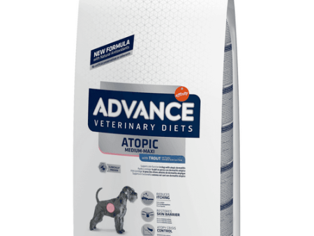 Advance Veterinary Diet Dog Atopic Gevoelige Huid Medium Maxi (12 kg) Hot on Sale