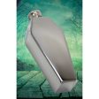 Coffin Flask in Silver or Black | The Apocalypse Drinking Vessel of Choice | Stainless Steel Fashion