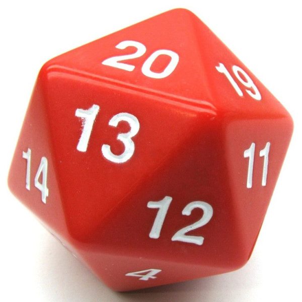 55mm D20 (Red w  white) Spin-Down Die on Sale