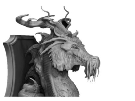 Yellow Chromatic Dragon Wall-Mountable Bust Supply