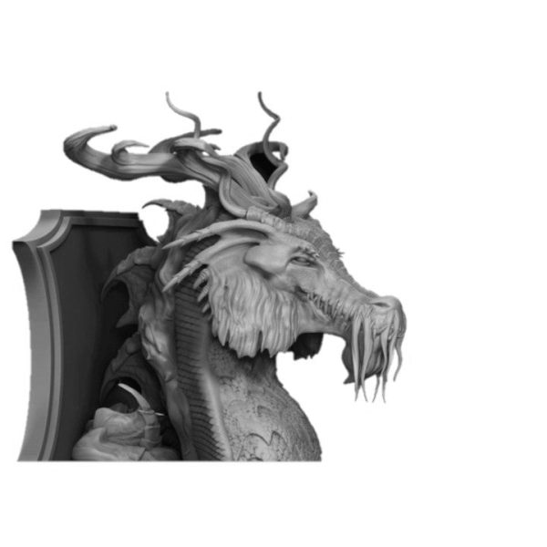 Yellow Chromatic Dragon Wall-Mountable Bust Supply