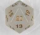 55mm Transparent D20 (Pearl w  Gold) Spin-Down Die Online now