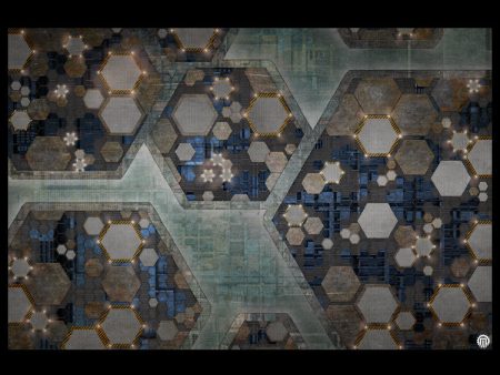 Mats by Mars: Quinfinity Sapphire Tabletop Wargaming Play Mat For Discount