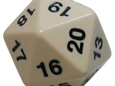 55mm D20 (Ivory w  black) Spin-Down Die Cheap