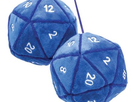 20-Sided Blue Plush Dangler Cheap