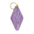 Hex the Patriarchy Feminist Motel Style Key Tag Keychain in Purple Galaxy Glitter Online