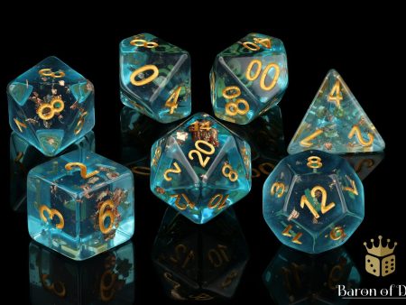 Turquoise RPG Dice Set - 7 Pieces For Discount