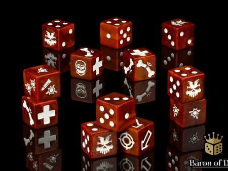 Oxidized Rust, Skirmish Set, Dice For Cheap