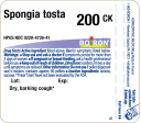 Spongia tosta 200CK 80 plts Supply