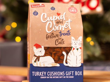 Rosewood Turkey Cat Cushion Christmas Gift Box Sale