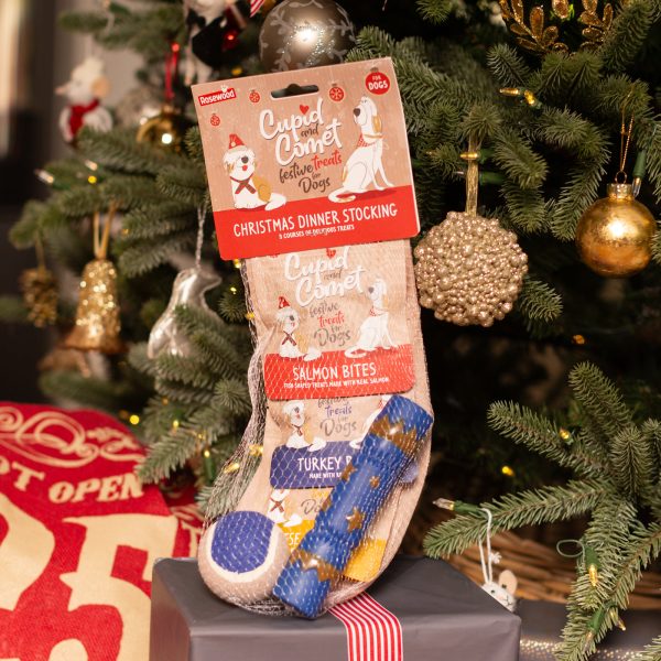 Rosewood Christmas Dinner Dog Stocking Online