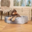 Donut Bed in Elephant Velvet by Lords & Labradors Online Hot Sale