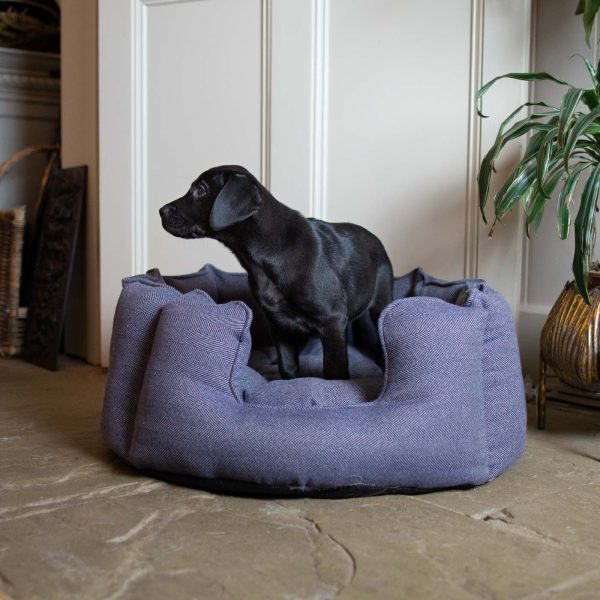 High Wall Bed With Removable Covers in Oxford Herringbone Tweed by Lords & Labradors Online Hot Sale