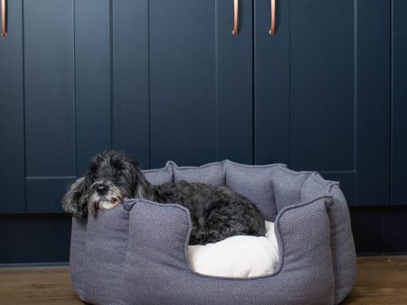 High Wall Bed With Removable Covers in Oxford Herringbone Tweed by Lords & Labradors Online Hot Sale