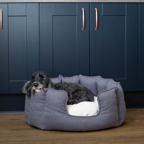 High Wall Bed With Removable Covers in Oxford Herringbone Tweed by Lords & Labradors Online Hot Sale