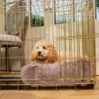 Cosy & Calming Puppy Crate Bed With Removable Covers in Calming Anti-Anxiety Fawn Faux Fur by Lords & Labradors Cheap