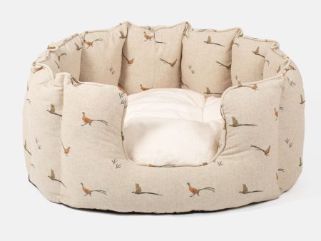 High Wall Bed For Dogs in Woodlands Pheasant by Lords & Labradors For Cheap