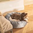 Donut Bed in Elephant Velvet by Lords & Labradors Online Hot Sale