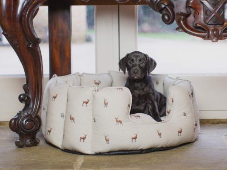 High Wall Bed For Dogs in Woodlands Stag by Lords & Labradors Discount