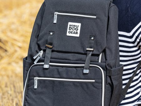 Mobile Dog Gear Black One Flap Week Away BackPack Online now