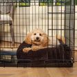 Cosy & Calming Puppy Crate Bed With Removable Covers in Calming Anti-Anxiety Dusk Faux Fur by Lords & Labradors Cheap